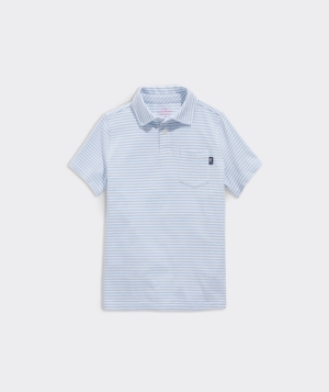 Polos Vineyard Vines Surfside Pique Polo Niños Blancos Azules | SAJ-673421