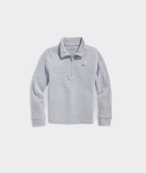 Pullovers Vineyard Vines Boys Saltwater Quarter-Zip Niños Grises | EBH-368724