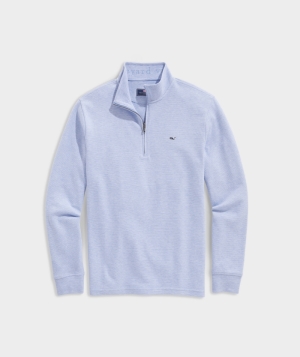 Suéteres Vineyard Vines Saltwater Quarter-Zip Hombre Azules | ANG-276510