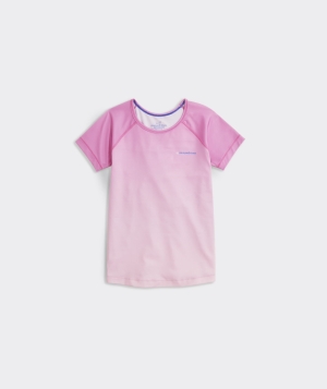 Tees Vineyard Vines Ombré Performance Tee Niños Rosas | TNG-834791