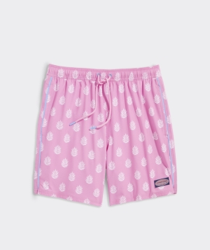 Trajes De Baño Vineyard Vines 7 Inch Printed Chappy Trunks Hombre Rosas | TCS-149283